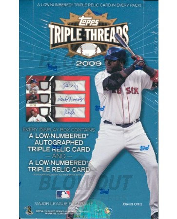 2009 Topps Triple Threads Baseball Hobby 18 Box Case
