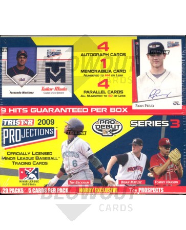 2009 Tristar Projections Series 3 Baseball Hobby Box
