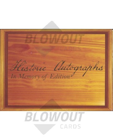 2010 Historic Autographs "In Memory Of" Ed Baseball 8 Box Case