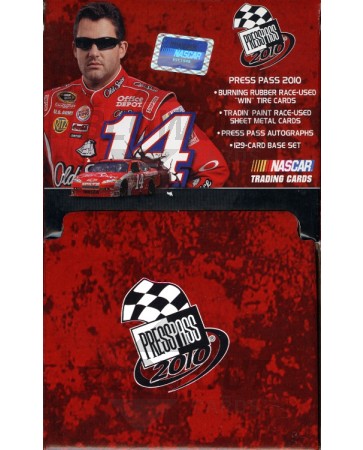 2010 Press Pass Nascar Racing Retail Gravity Feed 6 Box Case