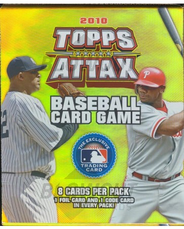 2010 Topps Attax Baseball Booster Gravity Feed 6 Box Case