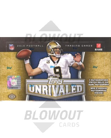 2010 Topps Unrivaled Football Hobby 12 Box Case
