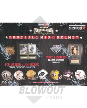 2010 Tristar Hidden Treasures Football S4 Mini Helmet Box