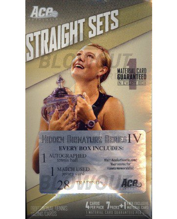 2011 Ace Authentic Hidden Signature Series 4 Tennis Box