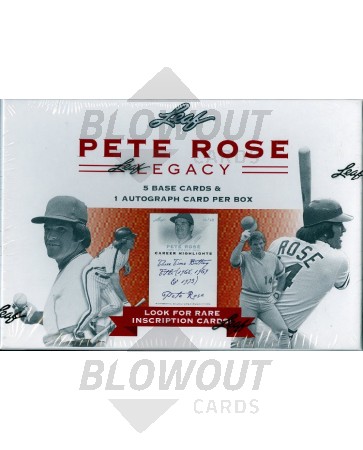 2011 Leaf Pete Rose Legacy Hobby Box