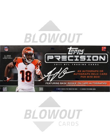 2011 Topps Precision Football Hobby 6 Box Case