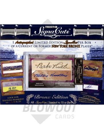 2011 Tristar Signa Cuts Bronx Edition Baseball 12 Box Case