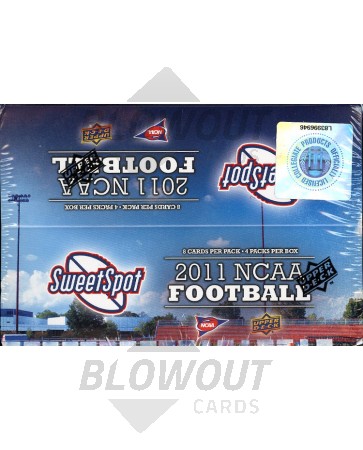 2011 Upper Deck NCAA Sweet Spot Football Hobby 9 Box Case