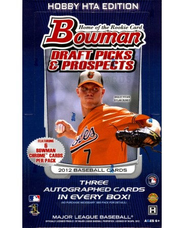 2012 Bowman Draft Picks & Prospects Baseball Jumbo 8 Box Case