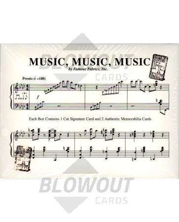 2012 Famous Fabrics Ink - Music, Music, Music 10 Box Case
