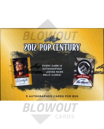 2012 Leaf Pop Century Trading Cards Box