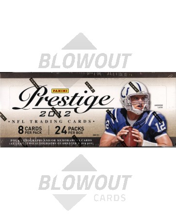 2012 Panini Prestige Football Hobby 12 Box Case