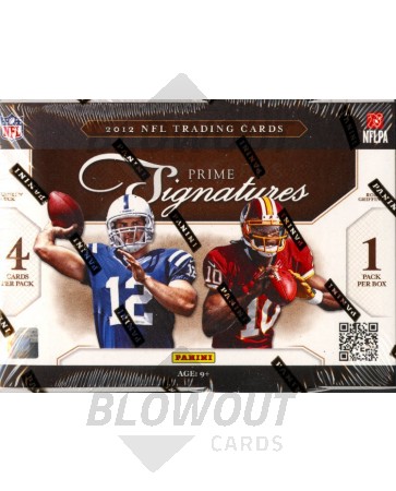 2012 Panini Prime Signatures Football Hobby 30 Box Case