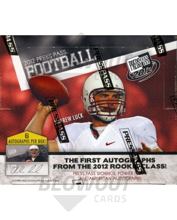 2012 Press Pass Rookie Football Hobby 10 Box Case