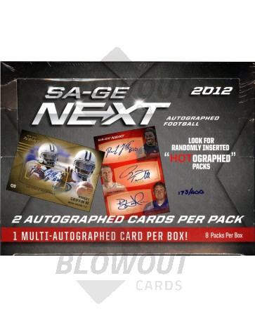 2012 Sage Next Football Hobby 12 Box Case