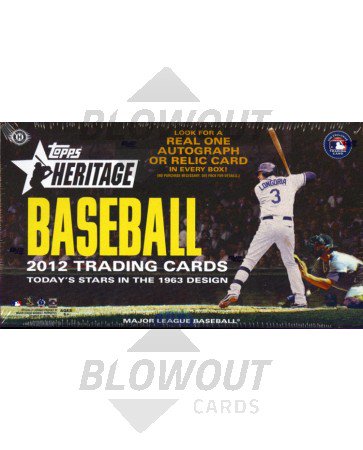 2012 Topps Heritage Baseball Hobby Box
