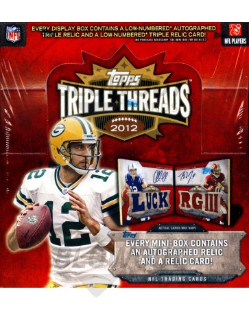 2012 Topps Triple Threads Football Hobby 18 Box Case