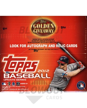 2012 Topps Update Series Baseball Retail Box