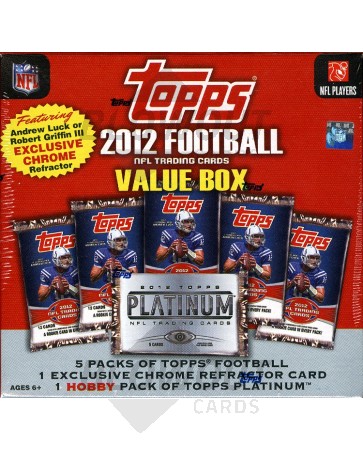 2012 Topps Football Value Box - 16 Box Case