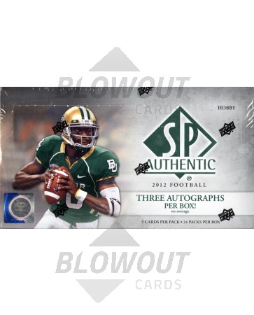 2012 Upper Deck SP Authentic Football Hobby Box