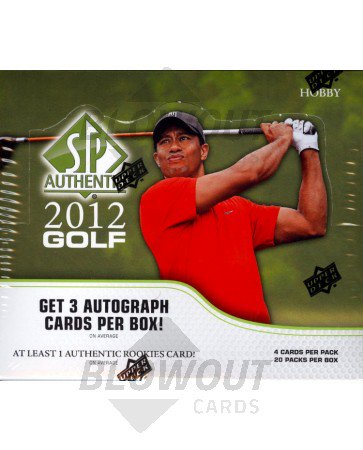 2012 Upper Deck SP Authentic Golf Hobby Box