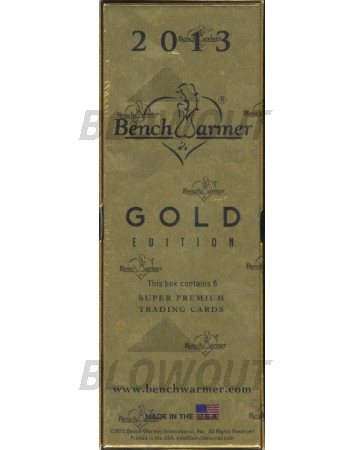 2013 Benchwarmer Gold Edition Trading Cards Box
