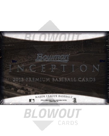 2013 Bowman Inception Baseball Hobby 8 Box Case