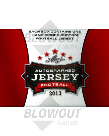 2013 Leaf Autographed Football Jersey Ed Football Box