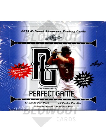 2013 Leaf Perfect Game Showcase Baseball 12 Box Case