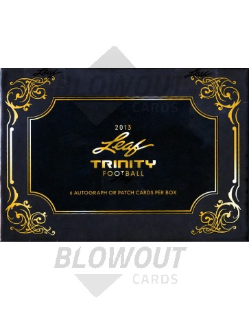 2013 Leaf Trinity Football Hobby 10 Box Case