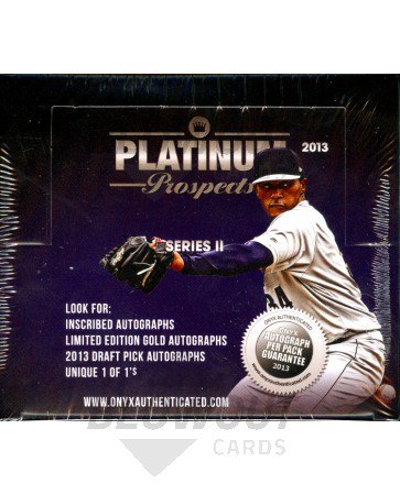 2013 Onyx Authenticated Platinum Prospects Series 2 - Box
