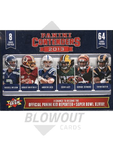 2013 Panini Contenders Football Blaster 20 Box Lot