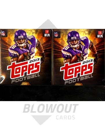 2013 Topps Football Hanger Pack 8 Box Case