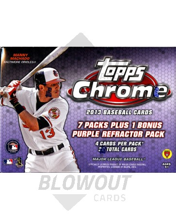 2013 Topps Chrome Baseball Blaster Box