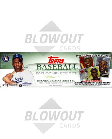 2013 Topps Baseball Factory Set Jackie Robinson Ed - 6 Set Case