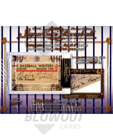 2013 Tristar Signa Cuts Bronx Edition Baseball 24 Box Case
