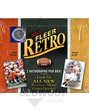 2013 Fleer Retro Football Hobby 12 Box Case