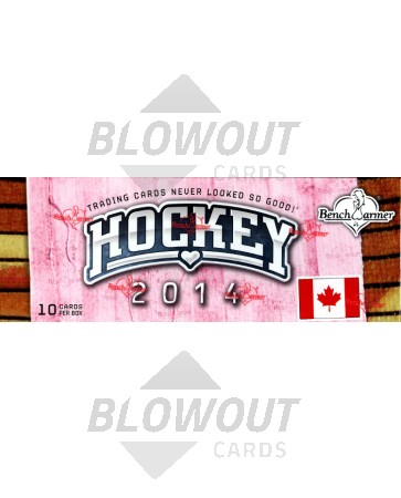 2014 Benchwarmer Hockey (Canada Ed) Trading Cards 8 Box Case
