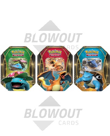 Pokemon 2014 EX Power Trio Collectible Tins - 12 Tin Case