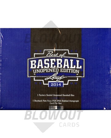 2014 Leaf Best of Baseball Unopened Edition 6 Box Case