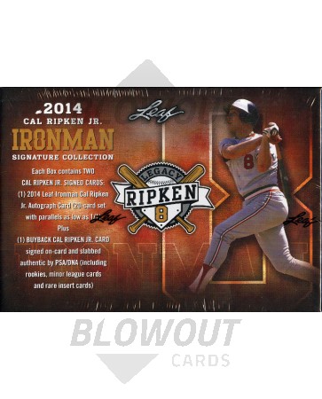 2014 Leaf Cal Ripken Ironman Signature Col Baseball Box