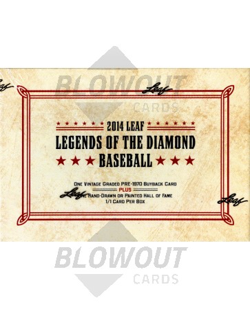 2014 Leaf Legends of the Diamond Baseball 4 Box Case