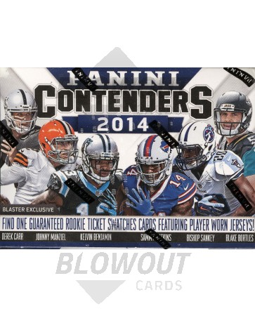 2014 Panini Contenders Football Blaster 20 Box Case