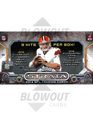 2014 Topps Strata Football Hobby 12 Box Case