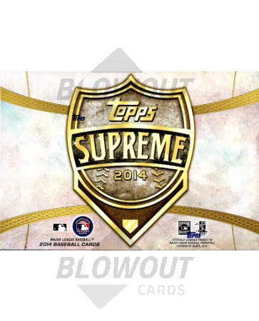 2014 Topps Supreme Baseball Hobby 20 Box Case
