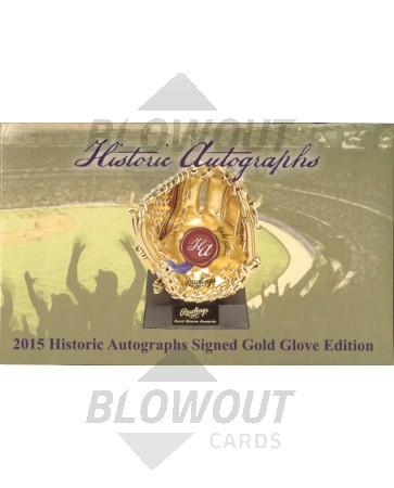 2015 Historic Autographs Gold Glove Ed Baseball Box