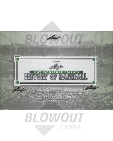 2015 Leaf History of Baseball Cut Signature Box