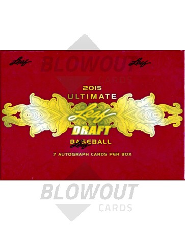 2015 Leaf Ultimate Draft Baseball Hobby 12 Box Case