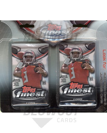 2015 Topps Finest Football Hobby 2 Pack Blister