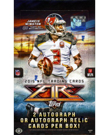 2015 Topps Fire Football Hobby Box